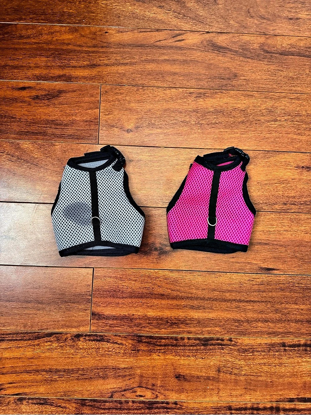 Mesh Rabbit Harness Set Pink & Gray